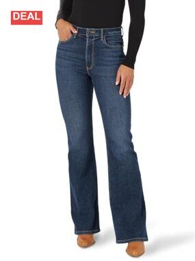 High Waisted Fierce Flare Jeans Cotton Spandex Stretch